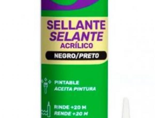 Colas | SELANTE ACRILICO BASE D AGUA 430G PRETO